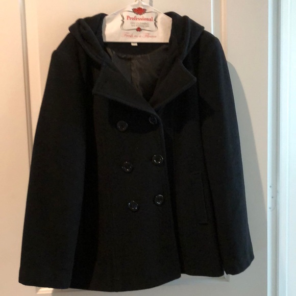 croft & barrow Jackets & Blazers - Woman’s wool hooded pea coat